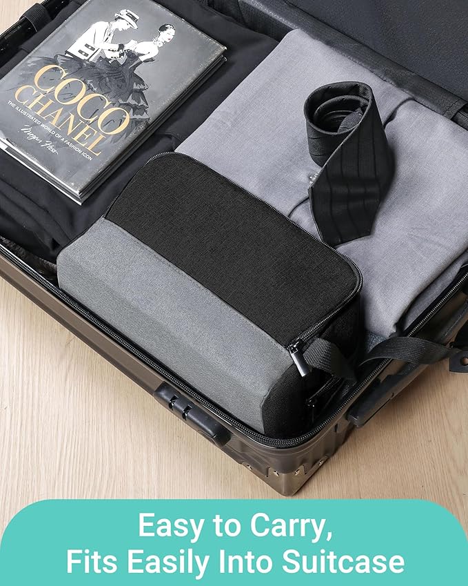 Elviros Travel Toiletry Bag for Men Hanging Dopp Kit Shaving Bag Toiletries Organizer Small Tool Medicine Hygiene Bag for Traveling Pouch(Dark Grey,Large)