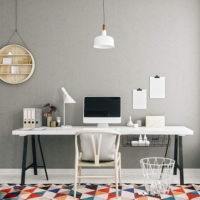 COYACOOL Under Desk Cable Management- 2 Pack Cord Organizer. Metal Wire Cable Management Tray for Office, Studio and Home. Super Sturdy Under Table Cable Management - Black Cable Organizer