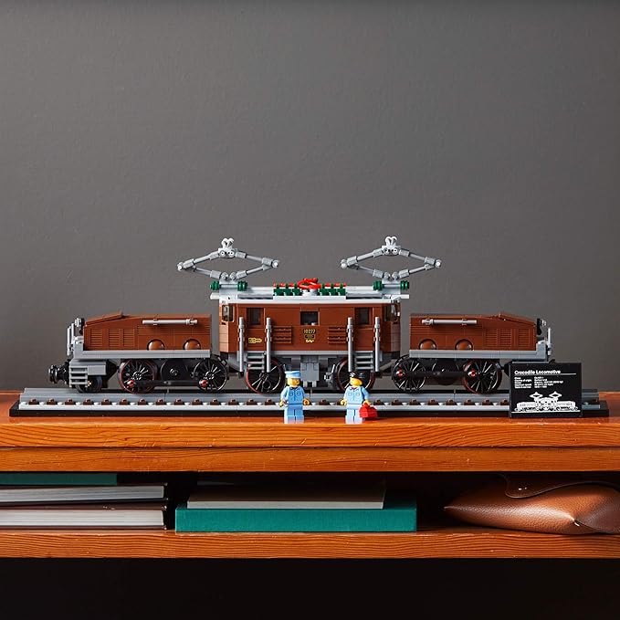 LEGO Crocodile Locomotive 10277 Building Kit; Recreate The Iconic Crocodile Locomotive with This Train Model; Makes a Great Gift Idea for Train Enthusiasts Lovers (1,271 Pieces)