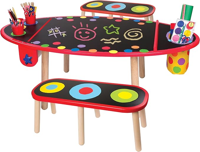 ALEX Toys Super Art Table with Paper Roll Kids Art Supplies