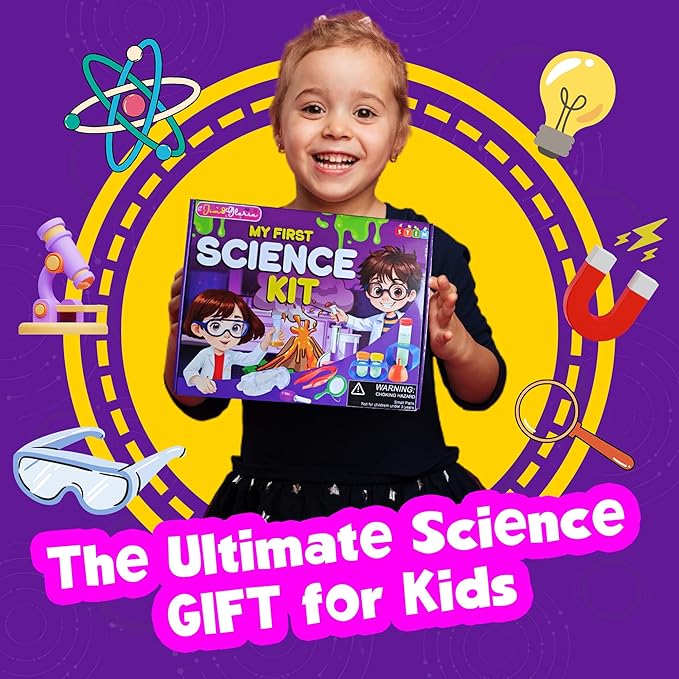 Jim&Gloria Science Kits for Kids 5 7 8 12 Year Old Birthday Gift for Girls Boys, Learning Educational Toy, Stem Toys Chemistry Experiments, DIY Volcano Project Set, Easter Gifts for Kids