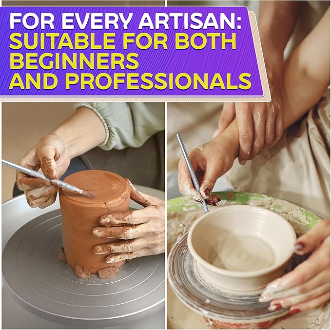 2Pcs Scoring Tool Pottery Carving Tools - Polymer Clay Tools Sculpting Kit Pottery Tools and Supplies Pottery Needle Tool Clay Sculpting Tools - Pottery Trimming Tools Clay Molding Tools Ceramic Tools