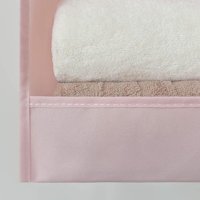 GRANNY SAYS 3-Shelf Hanging Closet Organizer, Collapsible Closet Hanging Shelves, Nursery Hanging Organizer, Pink, 29 ½" H X 12" W X 12" D, 1-Pack