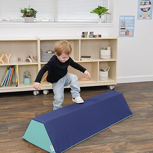 Children's Factory Soft Balance Beam, Firm Foam Walking Beam, Build Coordination and Gross Motor Skills, Tranquility