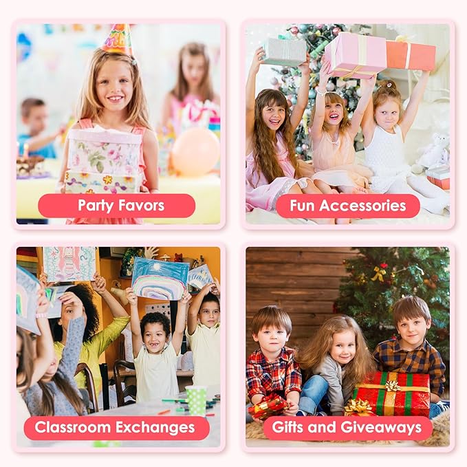 48 Pieces Valentine's Day Slap Bracelets Bulk Party Favors for Kids - 12 Designs Love and Hearts Snap Bands, Classroom Exchanges, Goodie Bag Fillers Stuffers, Wrist Decorations Gifts Prizes Supplies