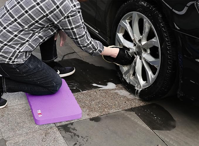 Kneeling Pad Thick Extra Large High Density Foam Comfort Kneeling Pad for Work Gardening Yoga Exercise Garden Knee Pad Purple, 1 Pack