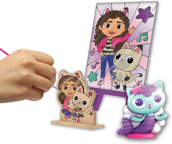 Gabby's Dollhouse 5 in1 Creativity Tub, 49-Piece Paint and Color Preschool Arts and Crafts Activity Set, Kids Toys for Ages 3 Up