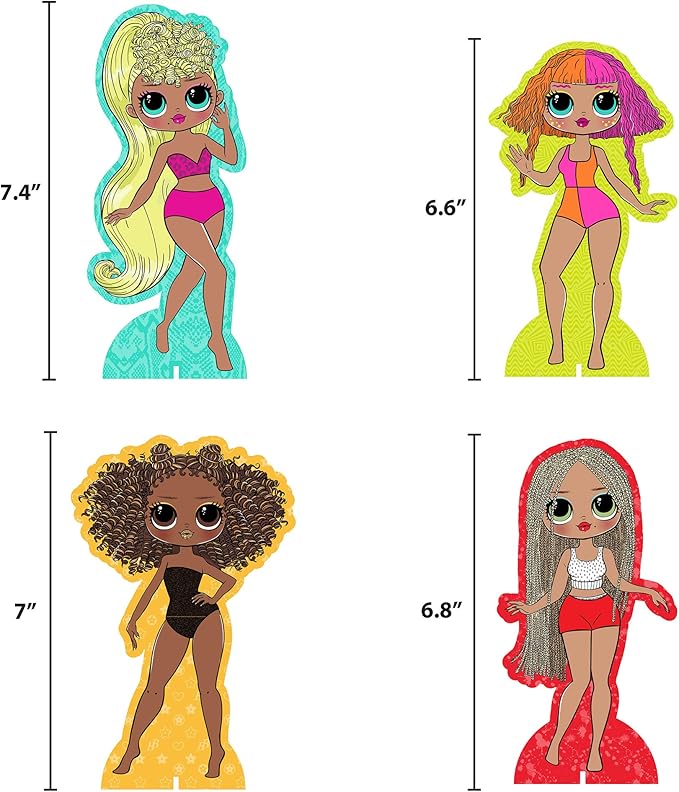 L.O.L. Surprise! LOL OMG Dress Up Studio by Horizon Group USA, Decorate 4 Dolls with Over 100 Accessories, DIY Fashion Craft Kit, Mix & Match Fabrics & Patterns, Use Gemstones, Stickers & More