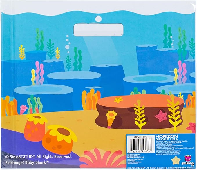 Horizon Group USA Baby Shark Sticker Play Set - 100 Reusable Puffy Stickers – Baby Shark Sticker Bundle for Kids Ages 3 and Up