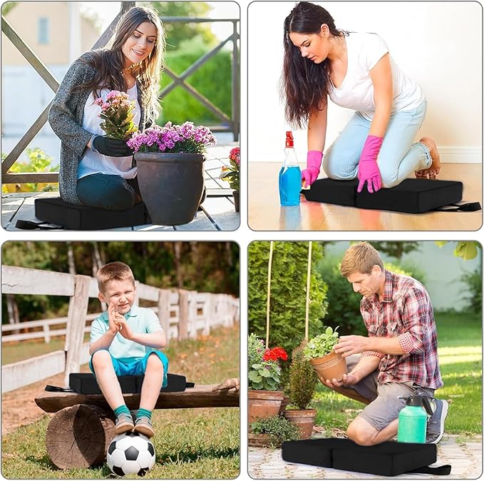 Kneeler Pad,Gardening Knee Pads, Garden Knee Support Board,Kneeling Pad for Gardening, Exercise, Cleaning, & Mechanic Work,Extra Thick Memory Foam Kneeling Pad for Bathing Yoga (Green)