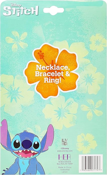 Girls Jewelry Set 3 Piece Princess Toys | Jewelry Set with Beaded Necklace for Gilrs - Toddler Bracelets and Girls Ring | Toddler Girl Toys | Kids Jewelry for Girls | Princess Dress up Ages 3+