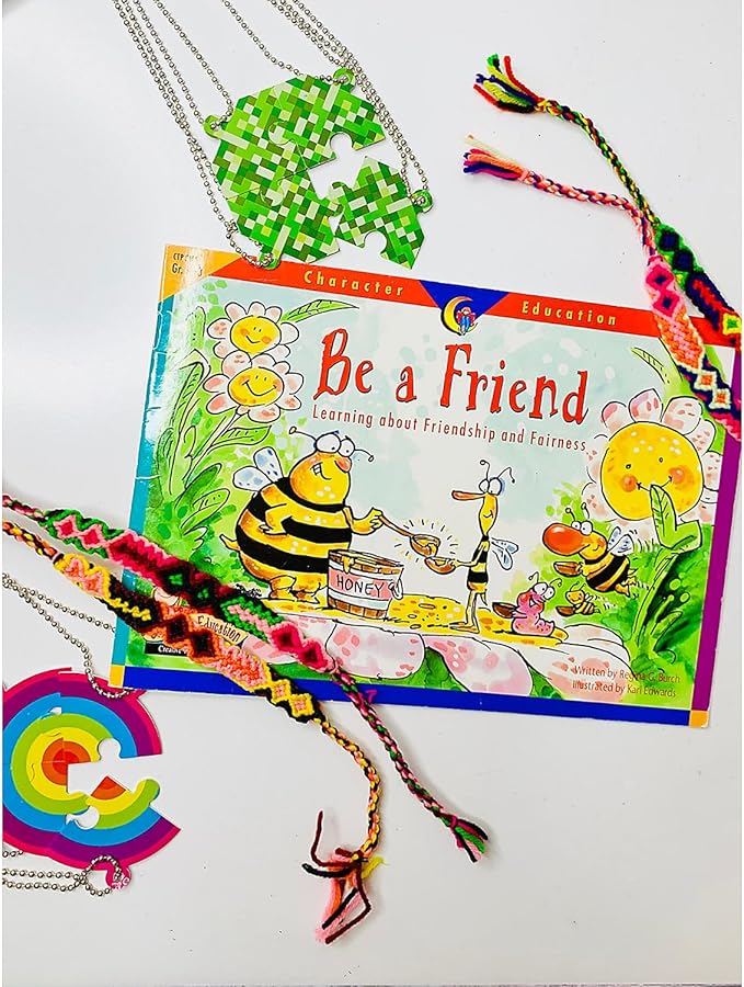 Fun Express Woven Friendship Bracelets - VBS Vacation Bible School Supplies/Decor - Set of 12 - Kids Jewelry