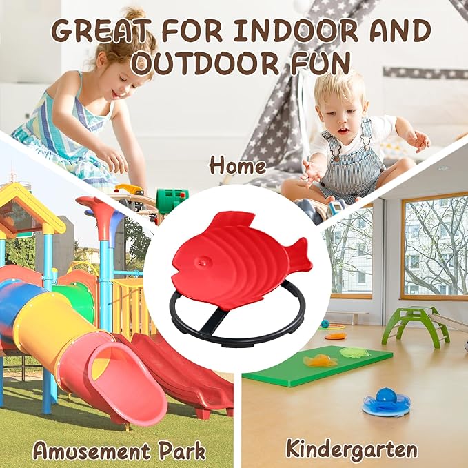 Autism Kids Swivel Chair Sensory Toy Chair for Kids Spinning Chair Kids Toys & Games Balance Physical Therapy Equipment, Kids Indoor Outdoor Play Equipment for Kids 3+