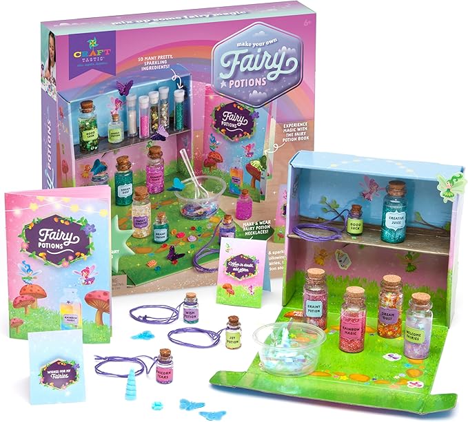 Craft-tastic – Fairy Potions Craft Kit – Make 9 Magical Fairy Potions
