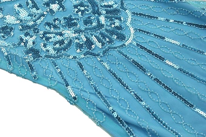 1920's Sequins Flapper Dress Children's Day Gift Party Halloween Costumes for Girls Accessories Set