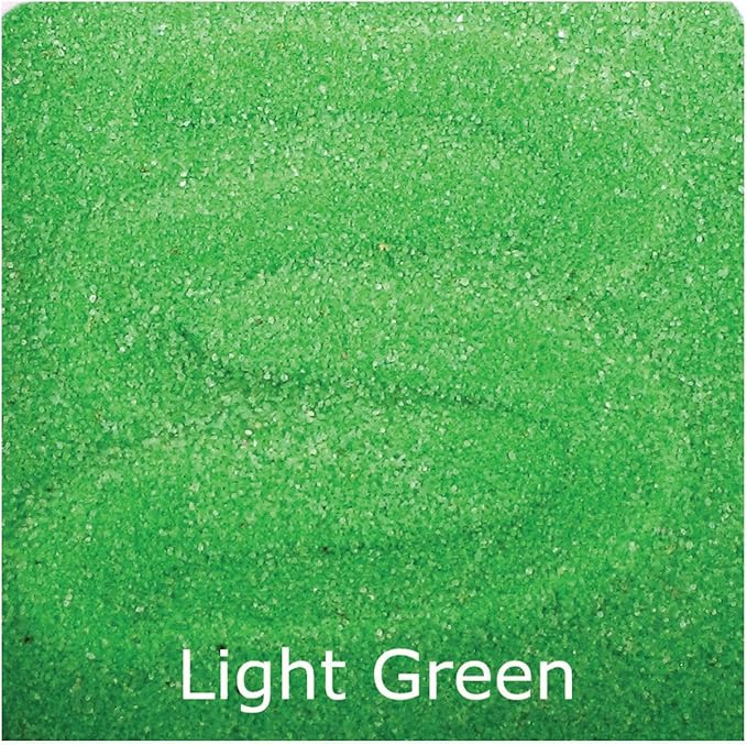 ACTIVA Light Green Scenic Colored Sand, 25lb (11.3kg) | Vibrant, Fine Grain Colorfast Sand for Arts & Crafts