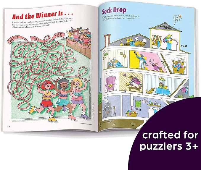 Highlights Amazing Mazes Beginner Maze Books for Kids Ages 3-6, 144 Pages, 2-Pack of Activity Books for Kids, Screen Free Fun and Challenging Mazes for Kids