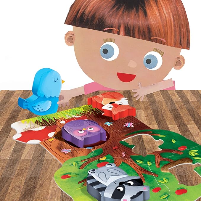 HEADU Montessori First Puzzle The Forest, Educational Toys for Boys and Girls Ages 2-99 Years Old, Toddler Learning Toys, Teacher Homeschool Supplies, Birthday