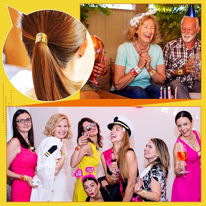 Lenwen 36 Pcs Fire Truck Slap Bracelets Firefighter Snap Bracelet Party Favors Firefighter Party Decorations Fire Truck Party Favors for Party Supplies Goodie Bag Fillers Gifts