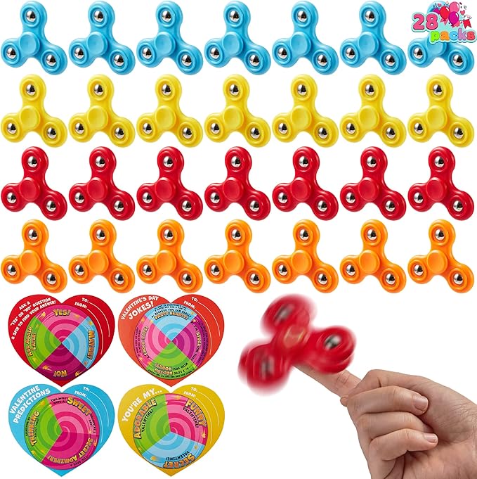 JOYIN 24 PCS Valentine's Day Gifts Cards with Glow Pull Tube Bracelet, Lights Glow in The Dark Toys for Kids Valentine's Party Favors for Classroom Exchange Toy, School Classroom Prizes Exchange Gift