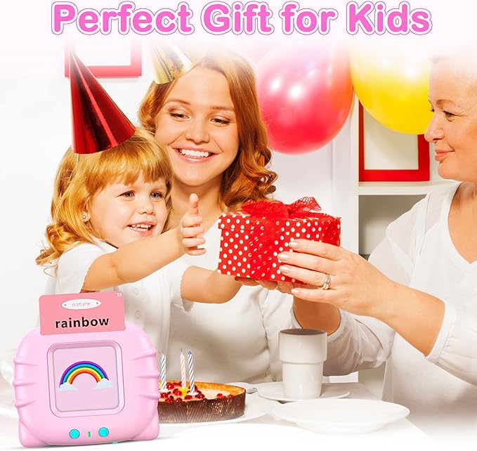 Sensory Toys Montessori Toys for 2 3 4 5 6 Year Old Speech Therapy Materials Autism Toys 192 Cards 384 Sides ABC 123 Sight Words Toddler Toys Educational Learning Toys Talking Flash Cards Girls Gift