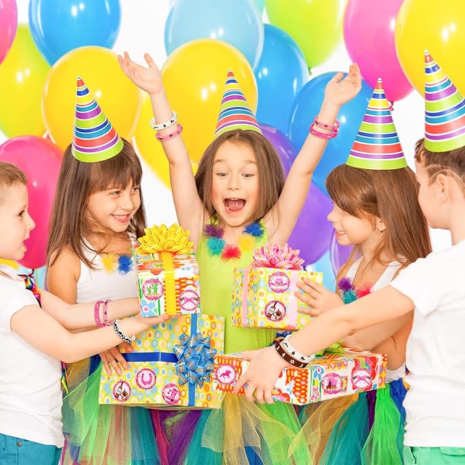 HyDren 48 Pcs Cowgirl Birthday Party Favors Including Cowgirl Silicone Bracelets Stretch Wristbands Acrylic Keychains and Round Stickers for Western Themed Birthday Gathering Party Supplies