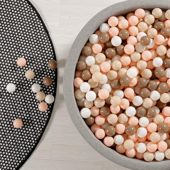 GOGOSO Ball Pit Balls for Toddles, Kids Plastic Balls for BallPit, Pool, Baby Party Accessories, Birthday Decoration 50 100 200 500 1000