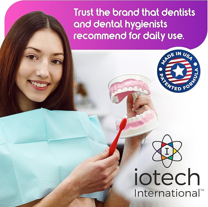 ioRinse Ready-to-Use (RTU) Mouthwash for Fresher Breath, Halitosis Relief, Alcohol-Free, Fluoride-Free and a Professional Clean, Original ioRinse RTU Mouth Wash, Zero Alcohol - Soft Mint Flavor, 1L