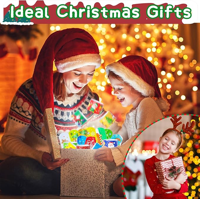 for Kids Party Favors Christmas Slap Bracelets for Kids Xmas Gifts for Students and Classes Christmas Stocking Stuffers for Children Christmas Goodie Bag Fillers Xmas Toys for Kids