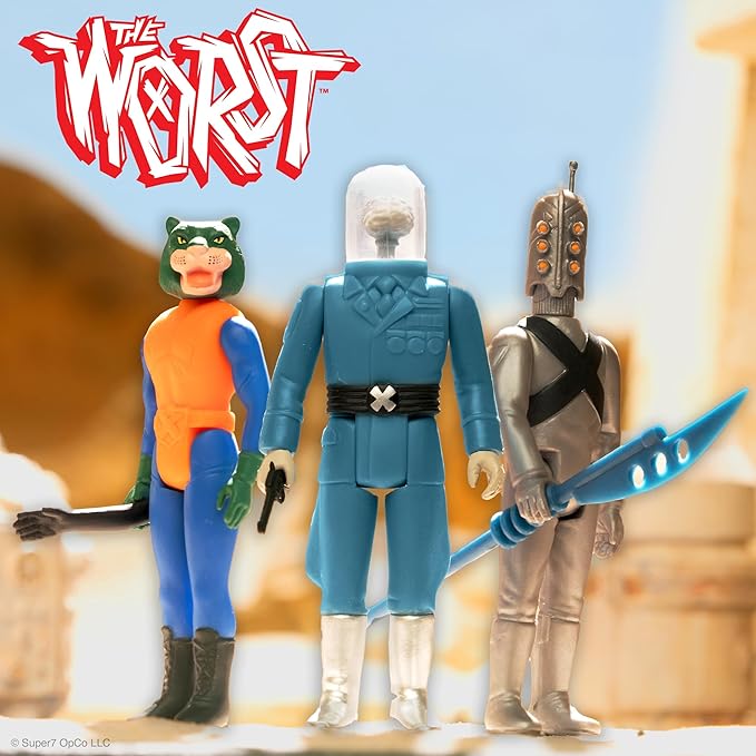 Super7 The Worst Cortex Commander (Scum Squad) - 3.75" The Worst Action Figure with Accessory Collectibles and Retro Toys