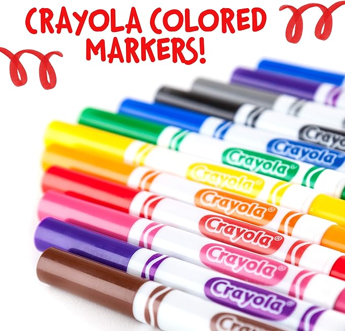 Crayola Broad Line Markers - Yellow (12ct), Markers For Kids, Bulk School Supplies For Classrooms & Teachers