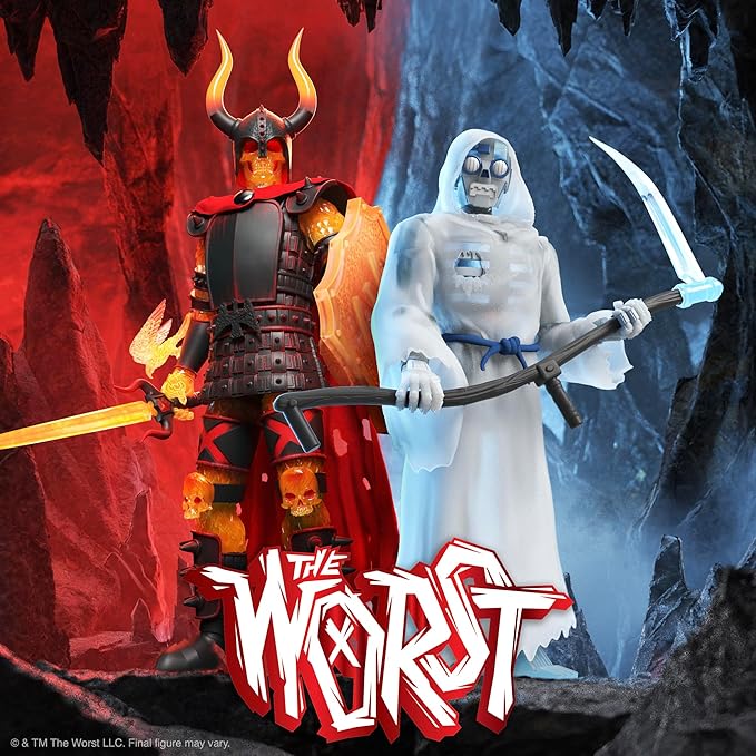 Super7 ULTIMATES! The Worst Black Falcon (Hellfire) - 7" The Worst Action Figure with Accessories Collectibles and Retro Toys