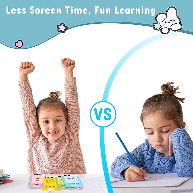 Spanish Flash Cards for Kids, Bilingual Buddy Talking Flash Cards for Toddlers 1 2 3 4 5 Years Old, Audible Learning Spanish for Kids, Speech Educational Learning Birthday Gift with 224 Sight Word