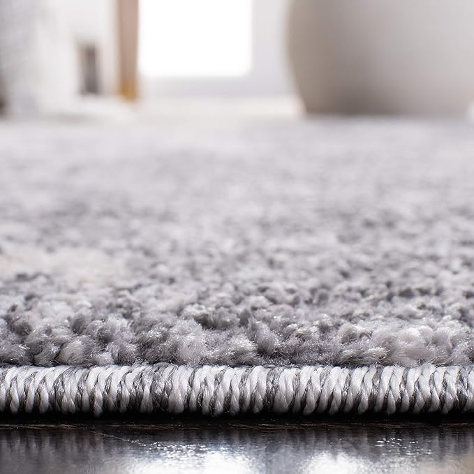 SAFAVIEH Aston Collection Runner Rug - 2' x 7', Light Grey & Grey, Modern Abstract Design, Non-Shedding & Easy Care, Ideal for High Traffic Areas in Living Room, Bedroom (ASN710F)
