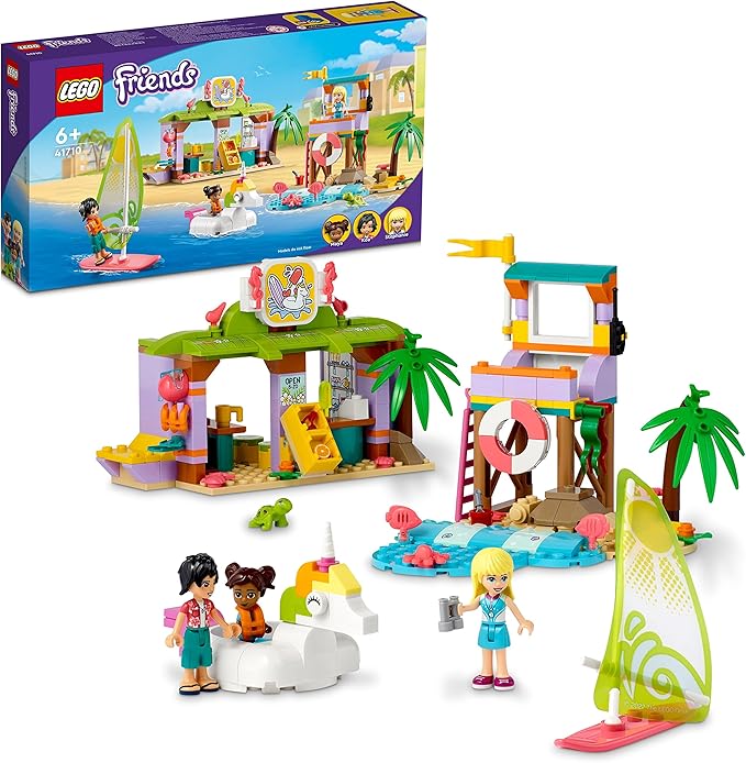 LEGO Friends Surfer Beach Fun 41710 Building Toy Set for Girls, Boys, and Kids Ages 6+ (288 Pieces)
