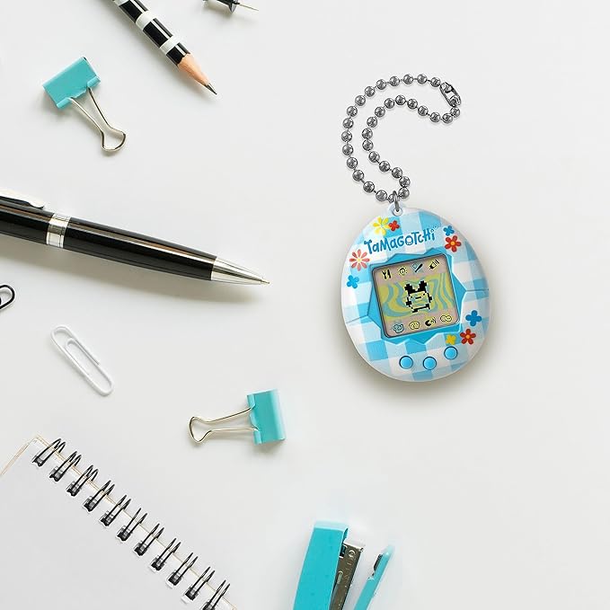 Tamagotchi Original - Flower Gingham (Updated Logo)