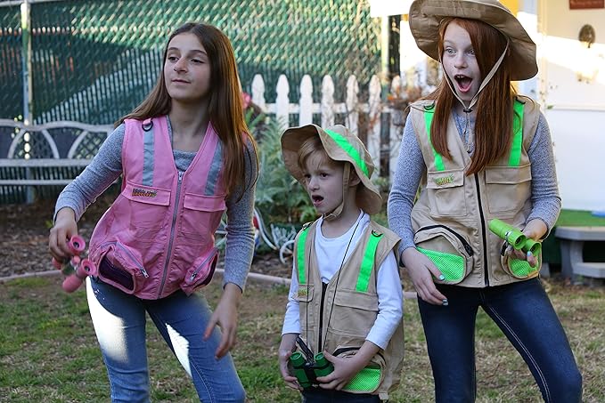 Kids Cargo Vest for Boys and Girls with Reflective Safety Straps