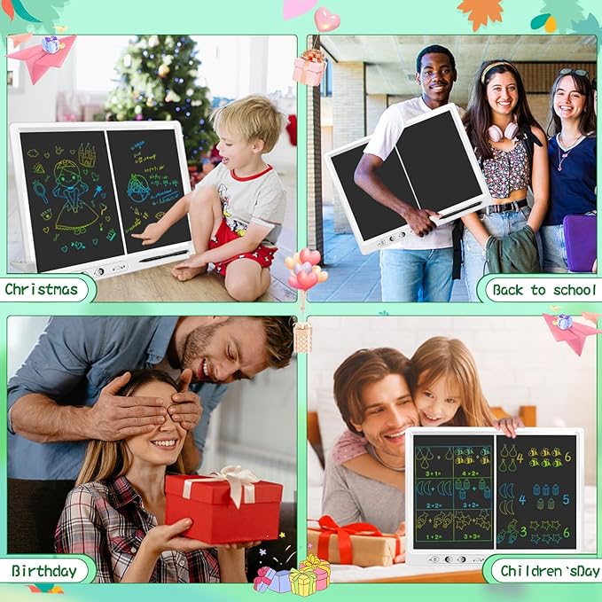 LCD Writing Tablet,18 Inch Large Writing Board with Stand LCD Drawing Tablet Educational Learning Toys Gifts for 3-12 Year Old Kids Adults Suitable for Home School Office