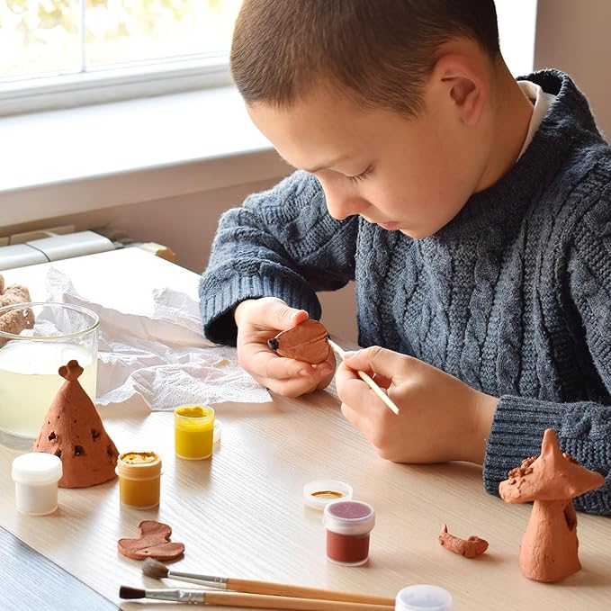 Landical 6 Pack Air Dry Clay 6 lbs Self Hardening Pottery Clay Porcelain All Purpose Natural Modeling for Adults Kids Beginners Advanced Sculptors DIY Crafts Art, 6 Colors