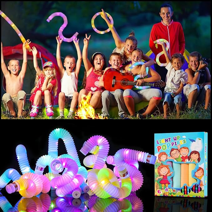12 PCS Glow Sticks Pack,Glow in Dark Party Favor Supplies,Valentine Light Up Light up Bracelets Accessories for Toddlers,Neon Party Decorations for New Years Eve Birthday Camping