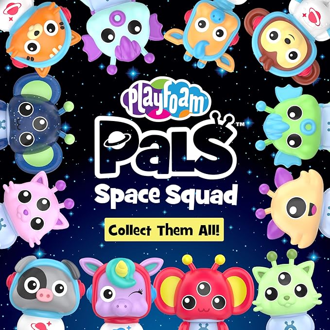 Educational Insights Playfoam Pals Space Squad Galaxy Pack, 11 Surprises Inside, Non-Toxic, Never Dries Out Playfoam, Arts & Crafts for Kids, Surprise Collectible Toy, Ages 5+, Blue Rover (1958A)