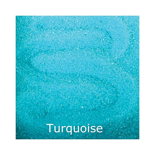 ACTIVA Turquoise Scenic Colored Sand, 25lb (11.3kg) | Vibrant, Fine Grain Colorfast Sand for Arts & Crafts