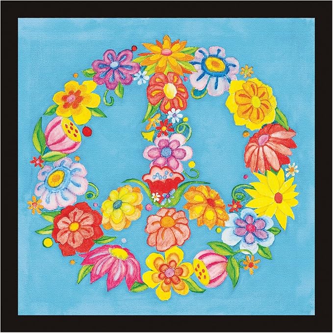 Faber-Castell Paint By Number Peace Kit - Watercolor Paint by Number for Kids