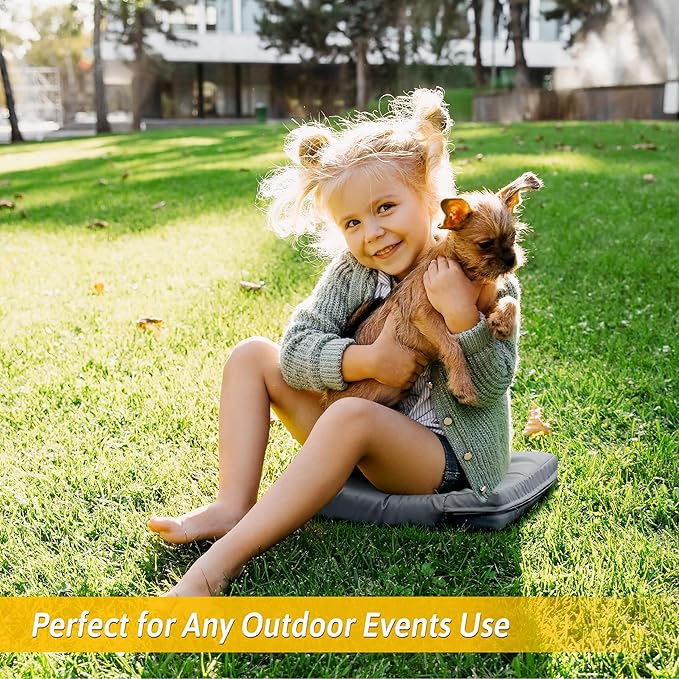 2 Pcs Stadium Seat Cushions Water-Repellent Bleacher Seat Cushions Indoor & Outdoor Seat Cushion for Bleachers Portable Stadium Cushion for Sports Events, Office Chairs, Beaches