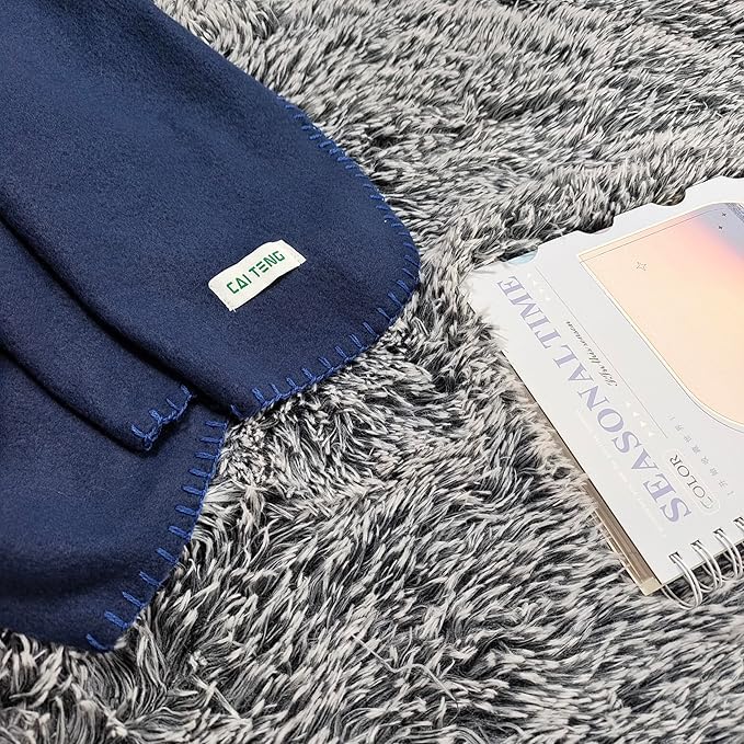 Fleece Throw Blankets 6 Pack Bulk Blankets Solid 50 x 60 inch Kids Lightweight Warm Soft for Pet Cozy Travel Blankets Airplane Small Throws Camping Gifts Assorted Blankets for Home, Bed, Sofa, Dorm