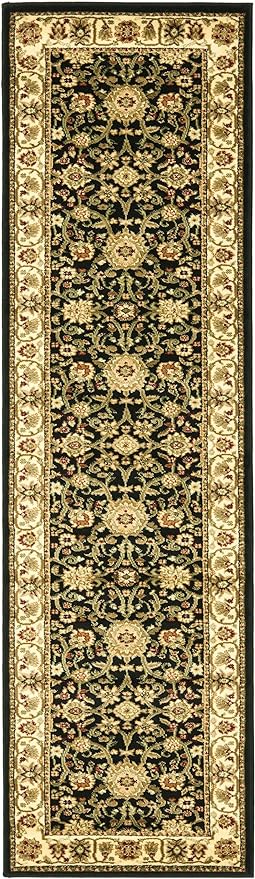 SAFAVIEH Lyndhurst Collection Runner Rug - 2'3" x 22', Black & Ivory, Traditional Oriental Design, Non-Shedding & Easy Care, Ideal for High Traffic Areas in Living Room, Bedroom (LNH212A)