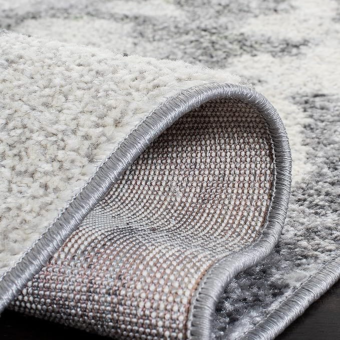 SAFAVIEH Adirondack Collection Runner Rug - 2'6" x 6', Green & Grey, Modern Abstract Design, Non-Shedding & Easy Care, Ideal for High Traffic Areas in Living Room, Bedroom (ADR134F)