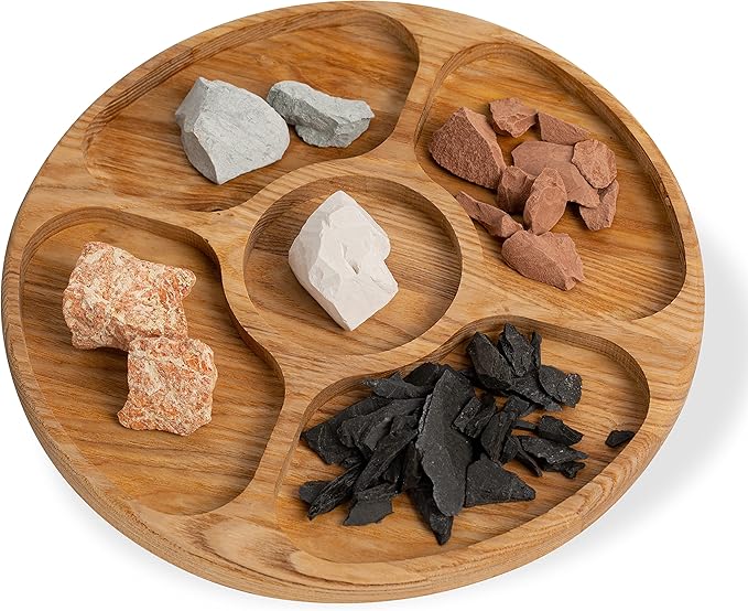 HITT Edible Clay Chunks Set – 5 sorts of Clay for Eating 8.8 oz (250 gr) Zero Additives ASMR Food for Pica Cravings, Handpicked Edible Dirt