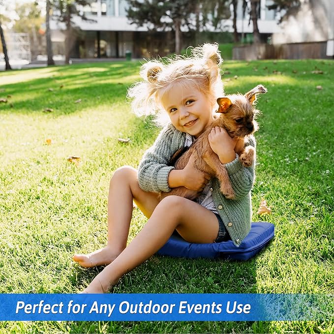 2 Pcs Stadium Seat Cushions Water-Repellent Bleacher Seat Cushions Indoor & Outdoor Seat Cushion for Bleachers Portable Stadium Cushion for Sports Events, Office Chairs, Beaches