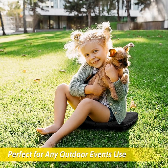 2 Pcs Stadium Seat Cushions Water-Repellent Bleacher Seat Cushions Indoor & Outdoor Seat Cushion for Bleachers Portable Stadium Cushion for Sports Events, Office Chairs, Beaches